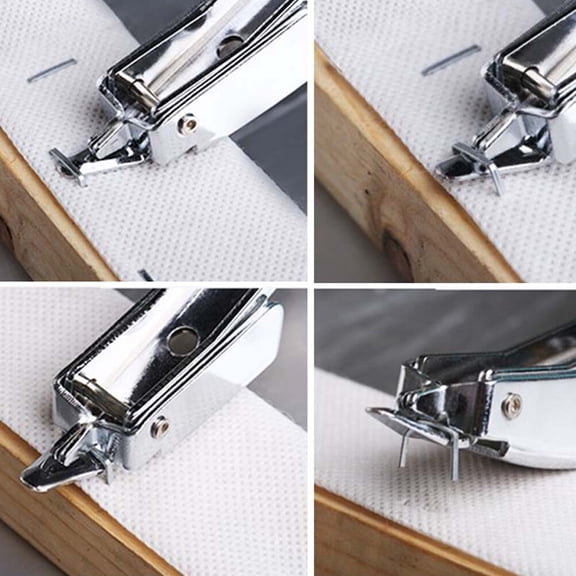 SWETRACE 2-Pack Metal Staple Puller, Anti-Scratch Handle Upholstery Staple Remover Tool for Industrial and Use