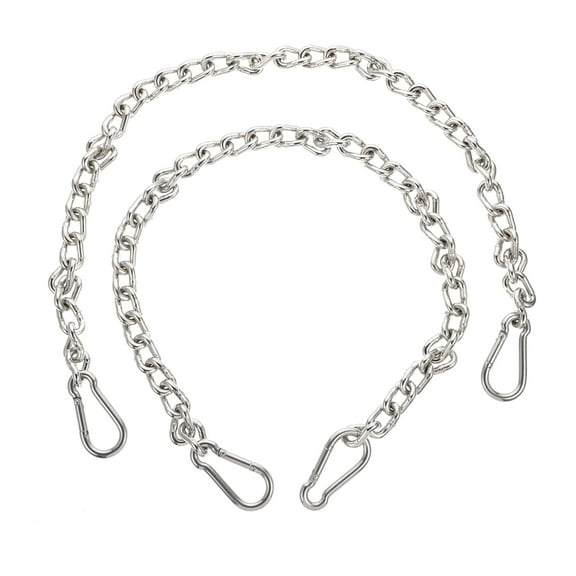 SWETRACE 2Pcs Hanging Chain for Outdoor Use Silver 77x3cm 304 Stainless Steel Swing Hangers Heavy Duty