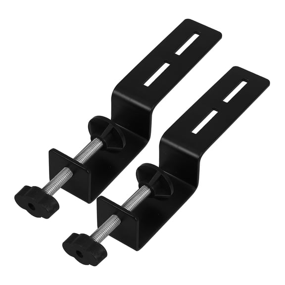 SWETRACE 2Pcs Heavy Duty Black Desk C Clamp Mounting Bracket Stable Hold