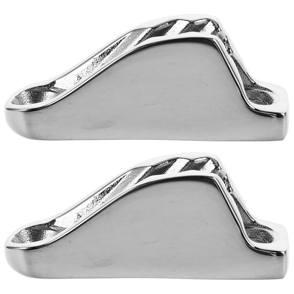 SWETRACE 2Pcs Silver Clamp Cleat Rope Holder for Marine Activities 1.89X0.71X0.51In