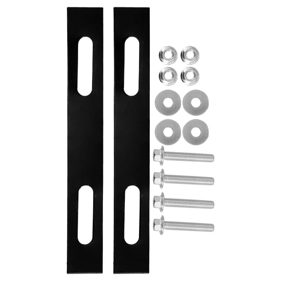 SWETRACE 2Pcs Sleek Design Rack Mounting Plates for Top Case Hardware Motorcycle 18.00X2.50X0.20cm