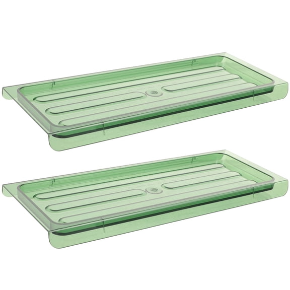 SWETRACE 2Pcs Spice Storage Tray Transparent .20X4.13X0.63in Water-resistant For Home And Cafe
