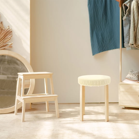 SWETRACE 2Pcs Stool Cushion Slipcover Polyester Simple Design for Home Use