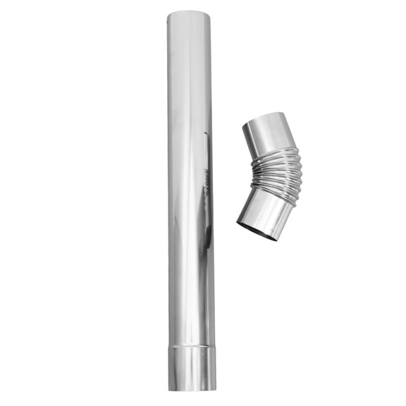 SWETRACE Camping Stove Chimney Pipe Stainless Steel Ventilation Camping 2Pcs
