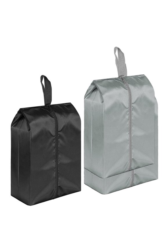 2Pcs Travel Shoe Bags Portable 210D Oxford Cloth for Home Use and Business Trips 17X9X0.4In