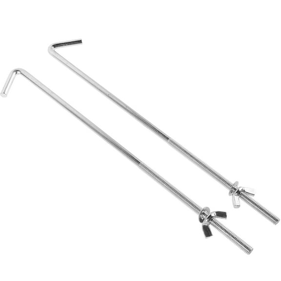 SWETRACE 2Pcs Universal Battery Hold Down Bracket Rectangular Aluminum Alloy 11.4X1.2X0.2In