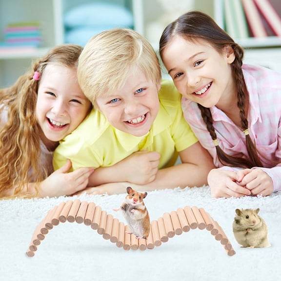 SWETRACE Guinea Pig Ramp Wooden Pet Ladder Bridge Multi Small Animals 2Pack