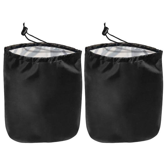 SWETRACE 2Pcs Convenient Oxford Cloth Rearview Mirror Cover Black Snowproof Guard for Outdoor