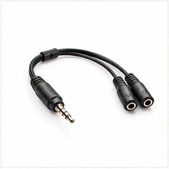 SWETRACE 3.5mm Headset Adapter Female to Male Splitter for Headphone and Microphone Use