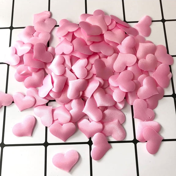 SWETRACE 300Pcs Throwing Petals Heart Shape Fabric for Wedding Backdrop Decoration