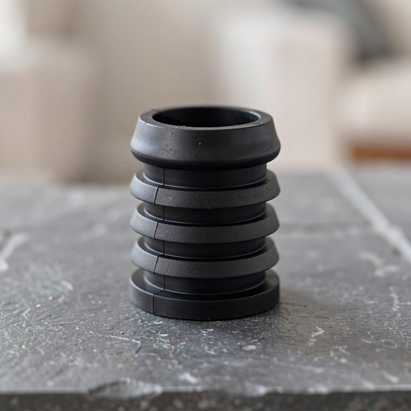 SWETRACE 30Pcs Black Plastic Closet Rod Stoppers Clothes Drying Rack Accessories Prevent Sliding Or Swaying