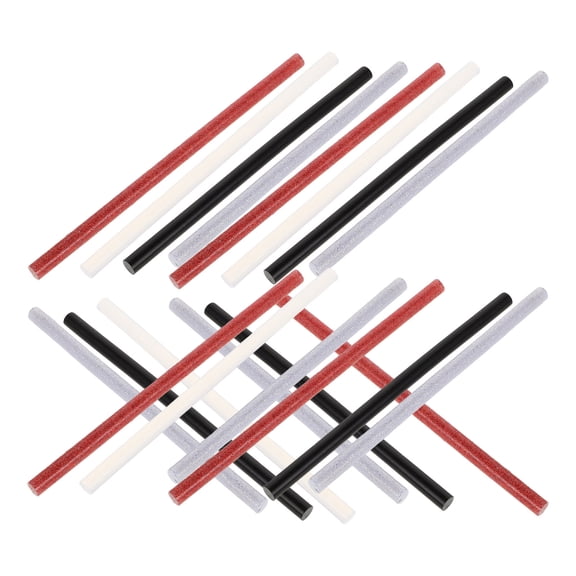 SWETRACE 30Pcs Glitter Hot Glue Sticks Mini Size Cylindrical for Artists and