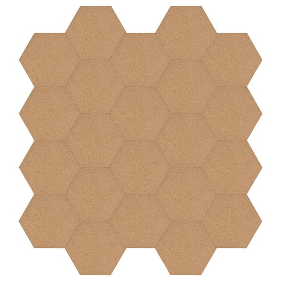 SWETRACE 30Pcs Hexagonal Coasters Cork Mats Anti Slip For Home Use