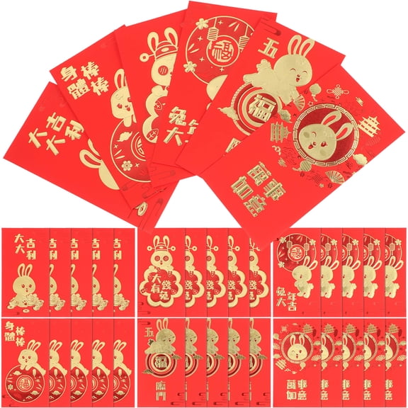 SWETRACE 30Pcs Festive Red Envelopes Made from Premium Paper for Blessings and Prosperity