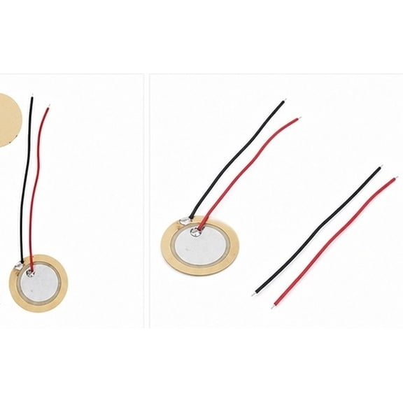 SWETRACE 30Pcs Piezo Disc Element Sensor with Wire Copper Design for Acoustic Guitar Pickup and Drum Trigger