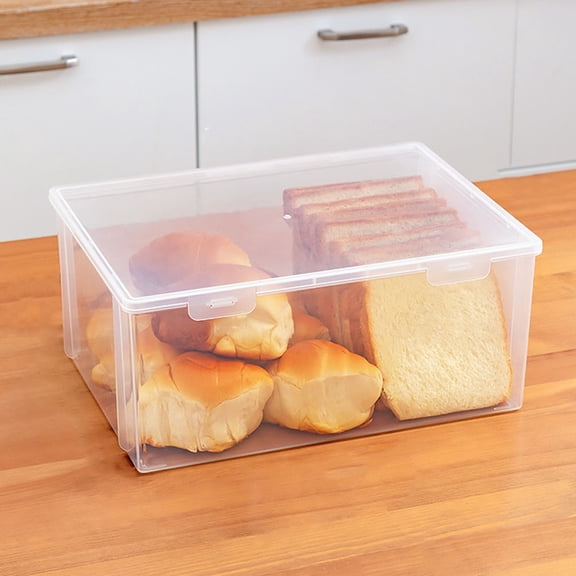 SWETRACE 3Pcs Airtight Bread Loaf Storage Container for Home Kitchen and Bakery Use
