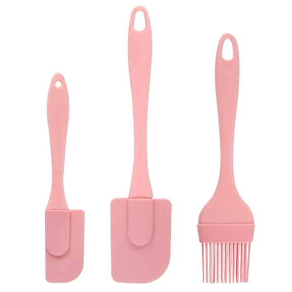 SWETRACE Sourdough Spatula Scraper Silicone Spatulas Pink 3Pcs Dough Turning Baking Tools