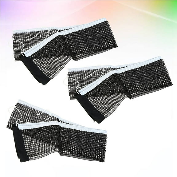 SWETRACE 3Pcs Black Nylon Table Tennis Nets Rectangular For Indoor Use And Outdoor Use