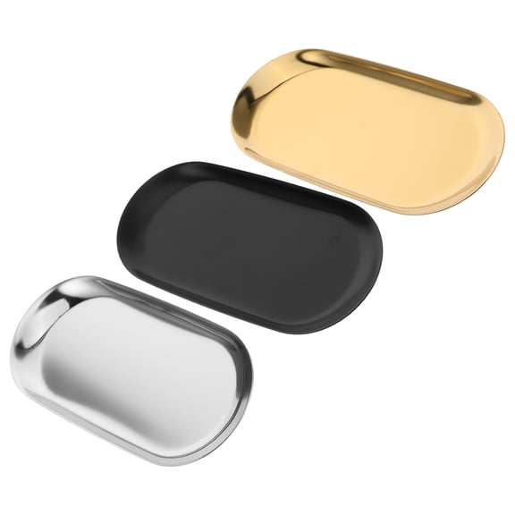 SWETRACE 3Pcs Coffee Bar Tray for Homeowners and Design Enthusiasts Black