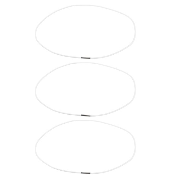 SWETRACE 3Pcs Heavy Duty Rubber Bands for Trash Can Elastic White Bands for Kitchen Garbage Bags