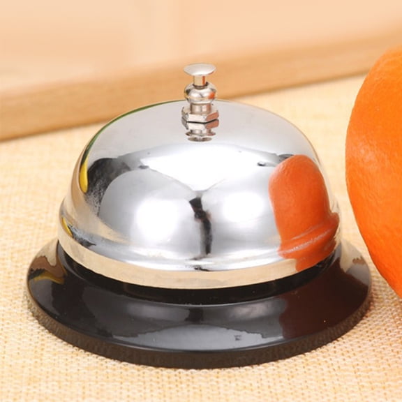 SWETRACE Metal Call Bell Kitchen Bell Silver Restaurant Use Hotel Operations 3pcs 3.93x3.93x2.55in