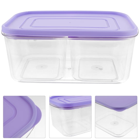 SWETRACE 3Pcs Purple Fruit Vegetable Storage Containers for Fridge Accessories in Food Preservation