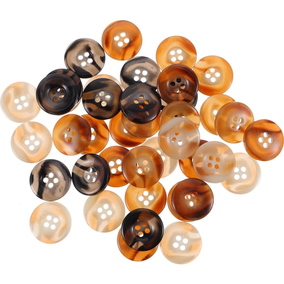 SWETRACE Resin Buttons for Stable Fixation in Sewing 40Pcs 0.71X0.71in