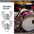 thumbnail image 1 of SWETRACE 4Pcs Aluminum Alloy Drum Claw Hook for Bass Drum Hardware Silver 1.4x1.2x0.4in, 1 of 8
