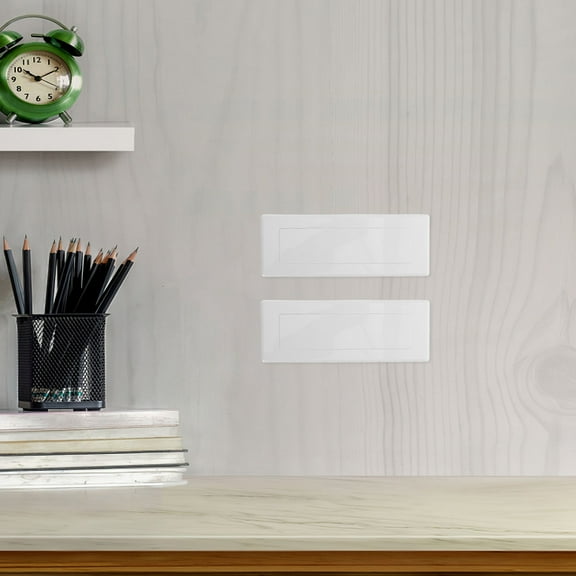 SWETRACE 4Pcs Electrical Outlet Junction Box Cover In White For Commercial Installation 15.50X7.30X0.80In