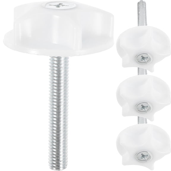 SWETRACE 4-Pack Headboard Screws Bed Frame Hardware Accessories Cylindrical Holders for Easy Adult Installation