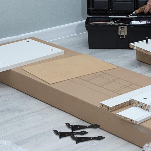 SWETRACE 4Pcs High Strength Smooth Operation Hinges for Wood Gates and Barn Doors with Rustic Style 10.6*4.3*2.5in