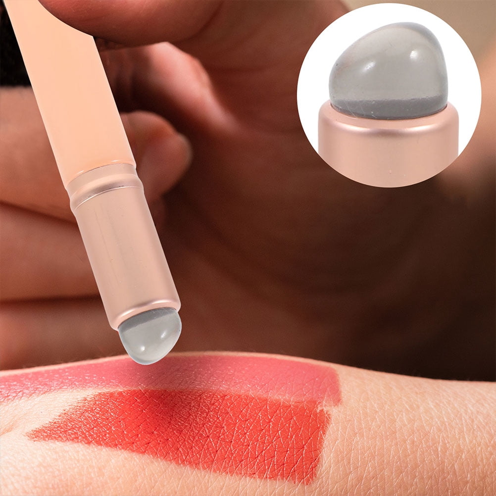 SWETRACE 4Pcs Multi Color Silicone Lip Brush Set with Cap for Lipstick ...