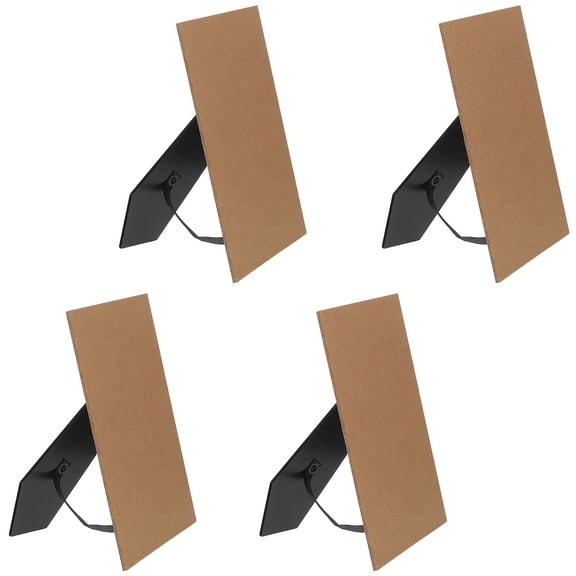SWETRACE 4Pcs Picture Frame Back Stand Black Mdf Replacement for Quick Installation and Dual Orientation