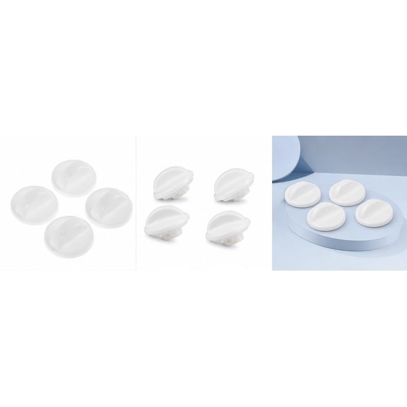 SWETRACE 4Pcs White Plastic Heater Control Knobs for Fan Air Conditioner Stove Replacement