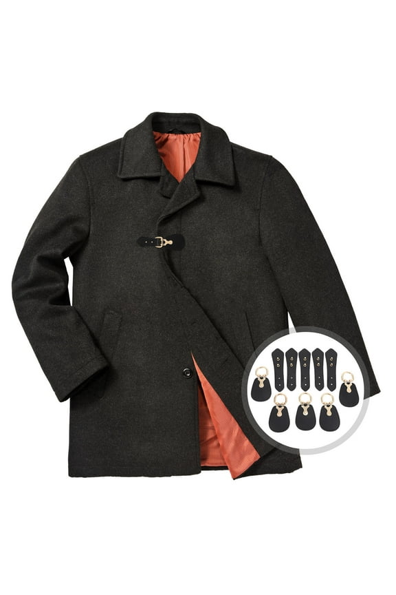 5 Pairs Metal Toggle Buckle Dress Belt Buckles Pu Leather Clothing Accessories