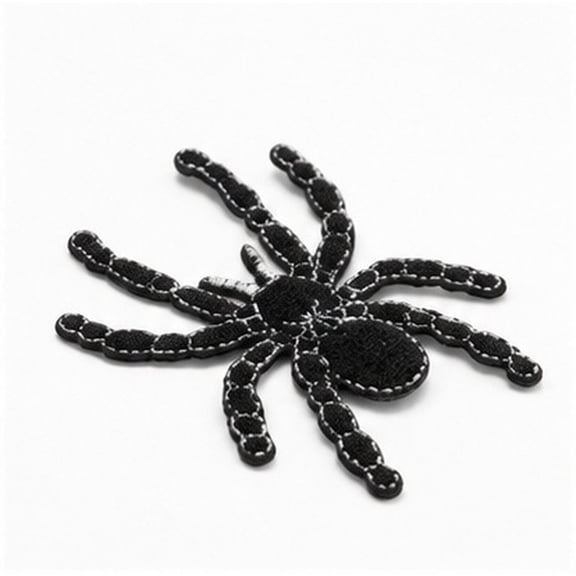 SWETRACE 5 Pcs Black Spider Embroidered Sew- Patches, Applique Badges for Clothes, Jackets, Jeans, Hats, Craft Decor