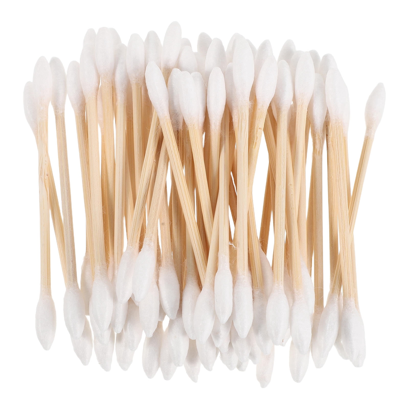 SWETRACE 500Pcs White Bamboo Cotton Swabs Dual Tip Hygienic Applicator ...