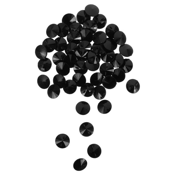 SWETRACE 50Pcs Buttons Round Acrylic Crystal for Crafts Daily Wear Gatherings