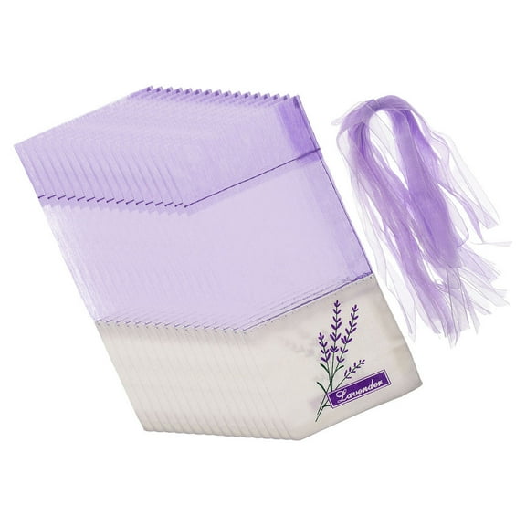SWETRACE 50Pcs Cotton Lavender Sachets for Car Decor