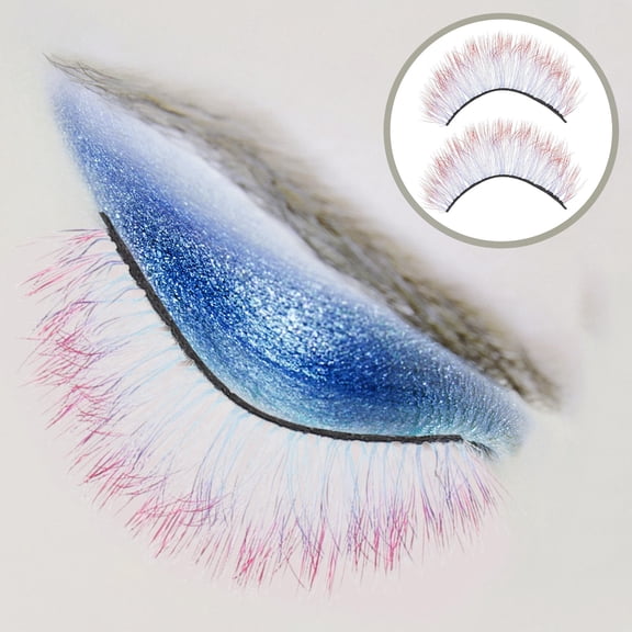 SWETRACE 5 Pairs Assorted Color False Eyelashes, Makeup Lashes for Party, Bar, Stage, Cosplay and Daily Wear