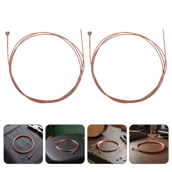 SWETRACE 5Pcs Acoustic Guitar Metal Third String Replacement for Quick Onstage Emergency Fix