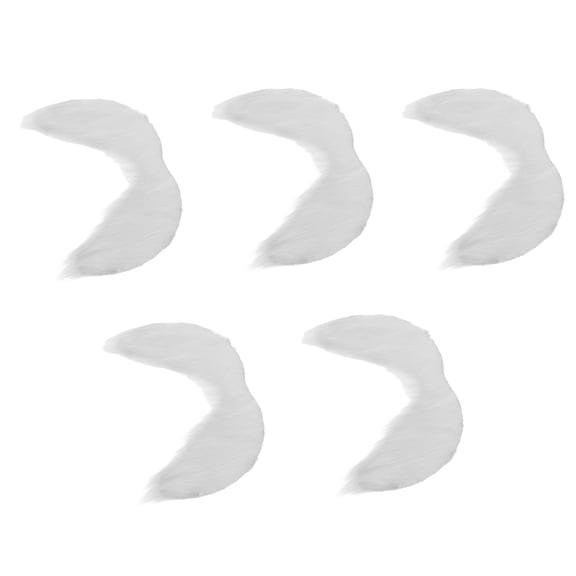 SWETRACE 5Pcs Comfortable White Santa Beard for Party and Festive Dress Up