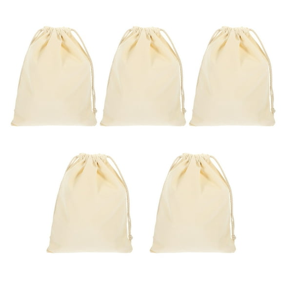 SWETRACE 5Pcs Drawstring Bags for Travel Home Office Diy Activities 12.6x9.8x0.4in