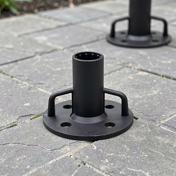 SWETRACE 5Pcs Outdoor Camping Tent Pole Base with Weather Resistant Screw Mount Design