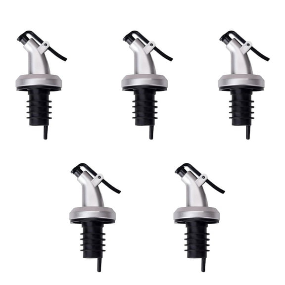 SWETRACE 5Pcs Pourer Stainless Steel Oil Spout Pourer For Kitchen Use In Restaurants And Hotels