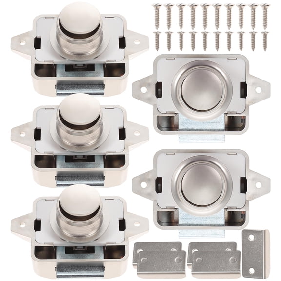 SWETRACE 5Pcs Push Button Latch for Yachts Simple and Minimalist 2.95X1.77X1.77in