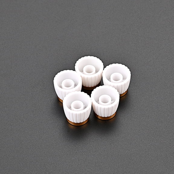SWETRACE 5Pcs White Guitar Volume Tone Control Knobs for Musicians
