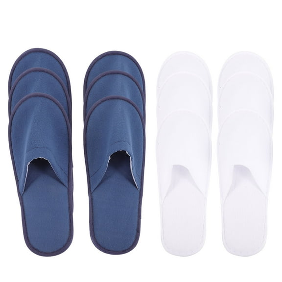 SWETRACE Hotel Guest Slippers Blue EVA 6 Pairs 11x4.3in