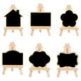 thumbnail image 1 of SWETRACE 6Pcs Desktop Message Board Rectangular Shape Rustic Style Black White Frame for Cafe and Restaurant, 1 of 8