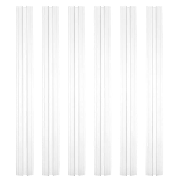 SWETRACE 6Pcs Flexible Acrylic Display Case Hinges Self Adhesive Clear Plastic Hinges